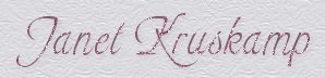 Janet Kruskamp's official website